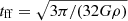 $ t_{\mathrm{ff}}=\sqrt{3 \pi /(32G\rho)} $