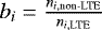 $b_i = \frac{n_{i,\textrm{non-LTE}}}{n_{i,\textrm{LTE}}}$
