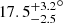 $ {17.5_{-2.5}^{+3.2}}^{\circ} $