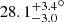 $ {28.1_{-3.0}^{+3.4}}^{\circ} $