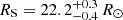 $ R_{\mathrm{S}} = 22.2_{-0.4}^{+0.3}\,R_{\odot} $