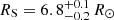 $ R_{\mathrm{S}} = 6.8_{-0.2}^{+0.1}\,R_{\odot} $