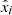 $ \hat{x}_i $