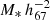 $ M_*\,h^{-2}_{67} $