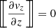 $$ \begin{aligned} \left[\!\!\left[{\frac{\partial {{ v}_z}}{\partial {z}}}\right]\!\!\right]=0 \end{aligned} $$
