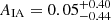 $ A_{\mathrm{IA}}=0.05^{+0.40}_{-0.44} $