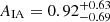 $ A_{\mathrm{IA}}=0.92^{+0.63}_{-0.69} $