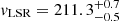 $ \mathit{v}_{\mathrm{LSR}} = 211.3^{+0.7}_{-0.5} $