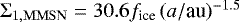 $\Sigma_{1, \rm{MMSN}} = 30.6 f_{\textrm{ice}} \, (a/\textrm{au})^{-1.5} $