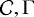 $\mathcal{C}, \Gamma$