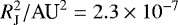 $R_{\textrm{J}}^2/\textrm{AU}^2\;{=}\;2.3\times 10^{-7}$
