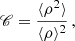 $$ \begin{aligned} \fancyscript {C}=\frac{\langle \rho ^2 \rangle }{\langle \rho \rangle ^2}\,, \end{aligned} $$