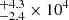 $ ^{+4.3}_{-2.4}\times 10^{4} $
