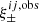 $ \xi_\pm^{ij,{\rm obs}} $