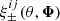 $ \xi_\pm^{ij}(\theta,{\boldsymbol{\Phi}}) $