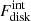 $ F^{\mathrm{int}}_{\mathrm{disk}} $