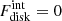 $ F^{\mathrm{int}}_{\mathrm{disk}}=0 $