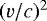 $(v/c)^2$