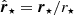 $ \hat{\boldsymbol{r}}_\star=\boldsymbol{r}_\star/r_\star $