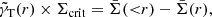 $$ \begin{aligned} \tilde{\gamma }_{\rm T}(r) \times \Sigma _{\rm crit} = \bar{\Sigma }({ < }r) - \bar{\Sigma }(r), \end{aligned} $$