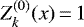 $Z^{(0)}_k(x)\,{=}\,1$