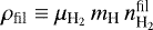 $\rho_{\textrm{fil}} \equiv \mu_{\textrm{H}_2}\, m_{\textrm{H}}\, n^{\textrm{fil}}_{\textrm{H}_2} $