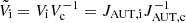 $ \tilde{V}_{\mathrm{i}}=V_{\mathrm{i}}V^{-1}_{\mathrm{c}}=J_{\mathrm{AUT,i}}J^{-1}_{\mathrm{AUT,c}} $