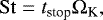 \begin{equation*}\mathrm{St} = t_{\textrm{stop}}\Omega_{\textrm{K}}, \end{equation*}