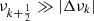 $ \nu_{k+\frac{1}{2}} \gg \left|\Delta \nu_k\right| $