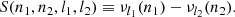 $$ \begin{aligned} S(n_1, n_2, l_1, l_2) \equiv \nu _{l_1}(n_1) - \nu _{l_2}(n_2). \end{aligned} $$