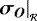 $\left. \bm{\sigma_O} \right| _{_{\mathcal{R}}}$