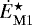 $\dot{E}_{\mathrm{M1}}^{\star}$