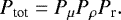 \begin{equation*} P_{\textrm{tot}}=P_{\mu}P_{\rho}P_{\textrm{r}}.\end{equation*}