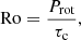 $$ \begin{aligned} \mathrm{Ro} = \frac{P_\mathrm{rot} }{\tau _{\rm c}}, \end{aligned} $$