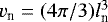 $v_{\textrm{n}}=(4\pi/3)l_{\textrm{n}}^3$