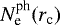 $N_{\textrm{e}}^{\textrm{ph}}(r_{\textrm{c}})$