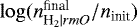 $\log(n_{\textrm{H}_{2}{|rm O}}^{\textrm{final}}/n_{\textrm{init}})$