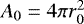 $A_{0}=4 \pi r_0^2$