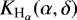 $K_{{\textrm{H}_{\alpha}}}(\alpha,\delta)$