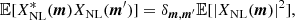 $$ \begin{aligned} {\mathbb{E} }[X_{\rm NL}^*({{\boldsymbol{m}}}) X_{\rm NL}({{\boldsymbol{m}}}^{\prime })]&=\delta _{{{\boldsymbol{m}}},{{\boldsymbol{m}}}^{\prime }} {\mathbb{E} }[|X_{\rm NL}({{\boldsymbol{m}}})|^2], \end{aligned} $$