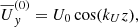 $$ \begin{aligned} \overline{U}^{(0)}_y = U_0 \cos (k_U z), \end{aligned} $$