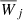 $ {\overline{W}}_j $