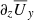 $ {\partial}_z {\overline{U}}_y $