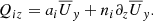 $$ \begin{aligned} \quad ~Q_{iz} = a_i \overline{U}_y + n_i \partial _z \overline{U}_y. \end{aligned} $$