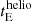 $ t_{\mathrm{E}}^{\mathrm{helio}} $