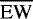 $\overline{\textrm{EW}}$