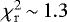 $\chi^2_{\mathrm{r}}\,{\sim}\,1.3$
