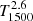 $ T_{\mathrm{1500}}^{2.6} $