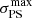 $ \sigma_{\mathrm{PS}}^{\mathrm{max}} $