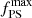 $ f_{\mathrm{PS}}^{\mathrm{max}} $